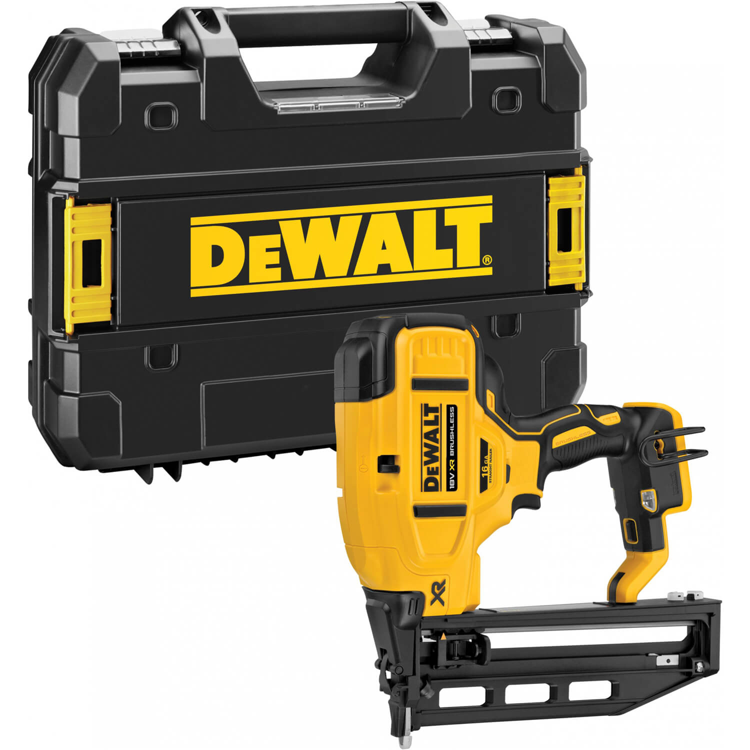 Пістолет цвяхозабивний акумуляторний безщітковий фінішний DeWALT, 18В XR Li-Ion, діаметр/довжина цвя