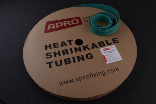 Термоусаживаемая трубка 1мм зеленая 200м APRO