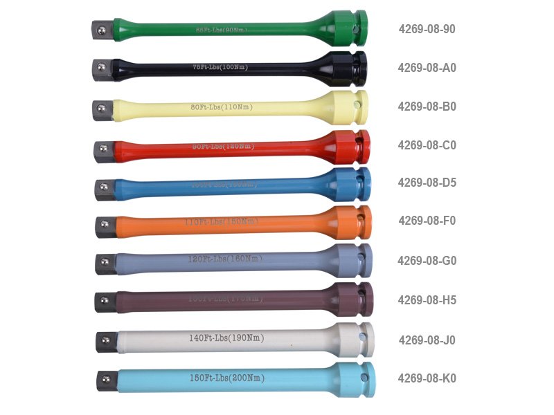 KING TONY Удлинитель 1/2" 195мм ударный моментный на 135 NM | 4269-08-D5