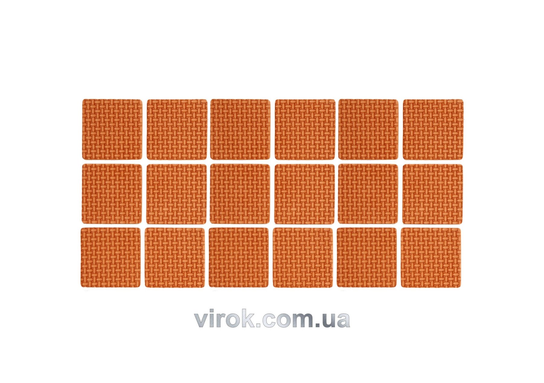 VOREL Наб. самокл. протект. 25х25мм/18шт-корич 74892