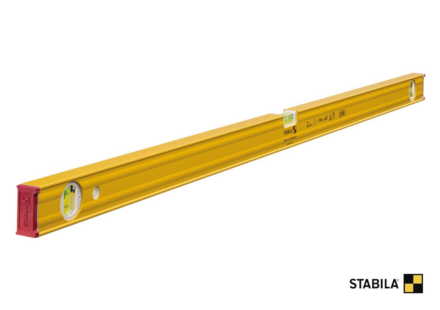 STABILA Рівень Type 80 AS-2 : L= 120 см, 3 капсули. ударостійкий профіль (ребр.жостк) ковпачки | 191