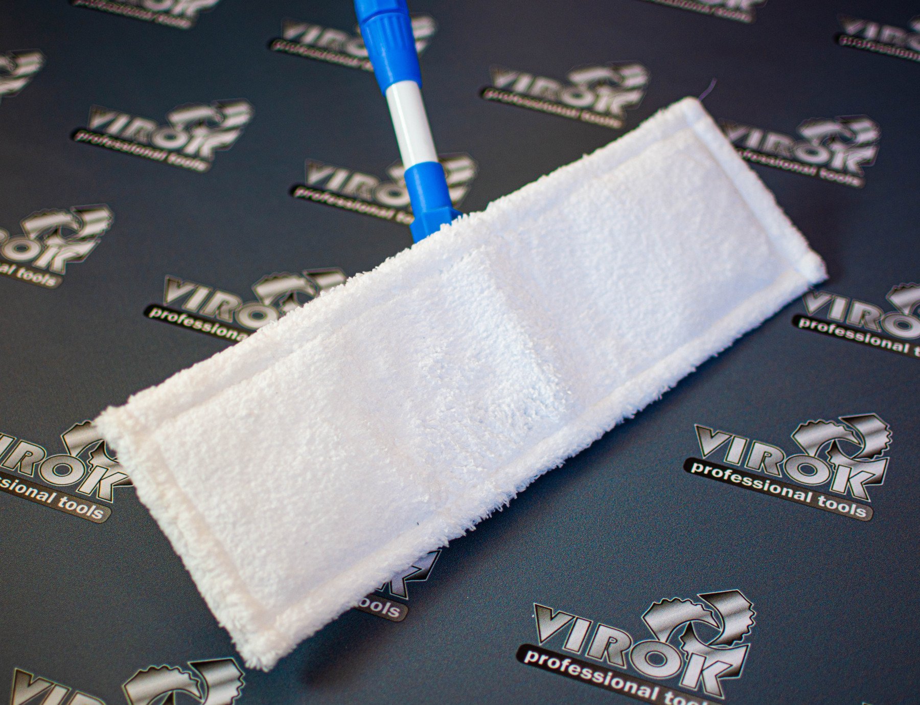 VIROK Насадка-моп для швабри для стель : 40x10см (мікрофібра 500% поглинання) | 12V650