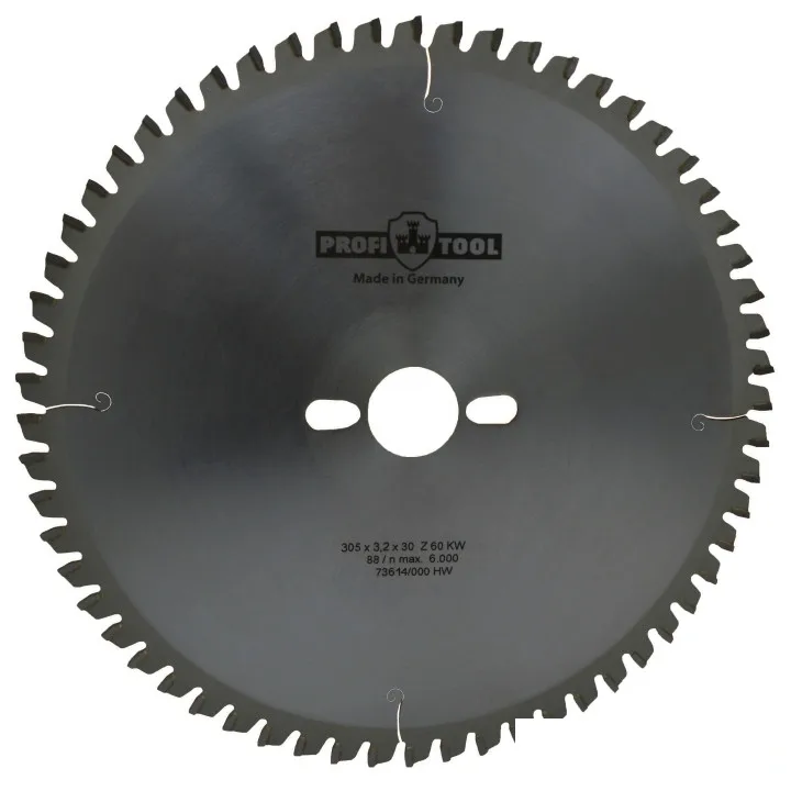 Диск пильный по дереву 305х3.2х2.2х30 мм, Z=60, форма зуба Wneg (ATBneg), поперечный рез PROFITOOL