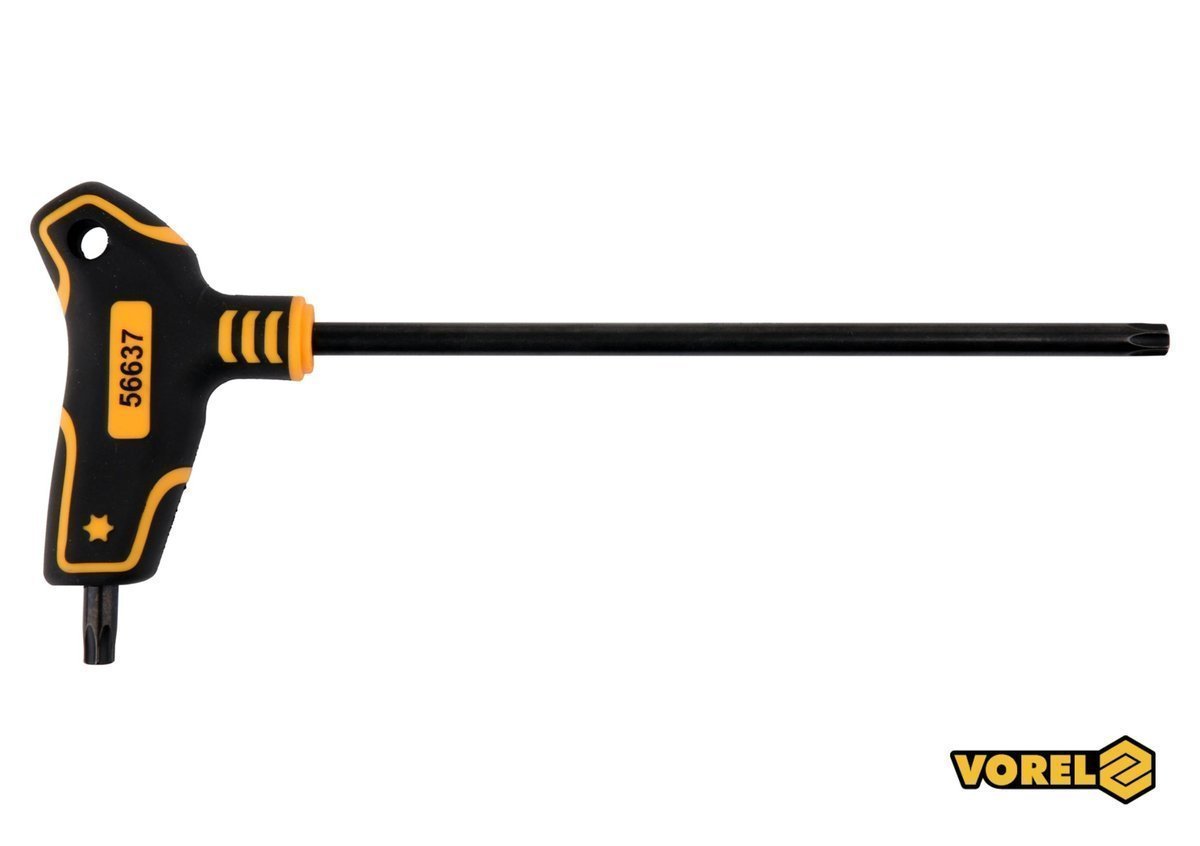 VOREL Ключ TORX : тип "Т", Т45 x 200 x 113 мм, Cr-V 6150  | 56637