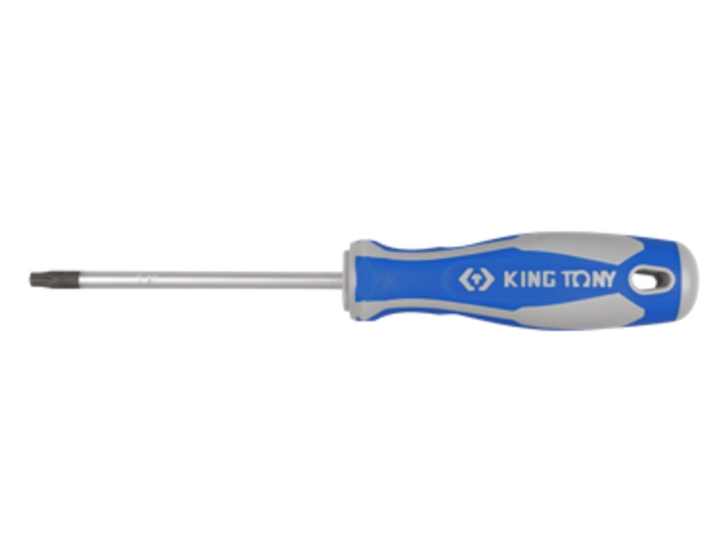 KING TONY Отвёртка TORX T9 x 75с отверстием | 14270903