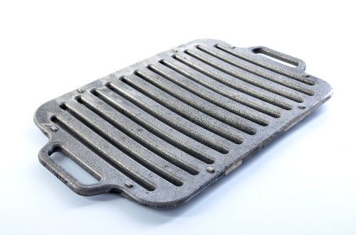 Решетка для гриля и барбекю чугунная с ручками 420х250мм толщина 20мм СИЛА