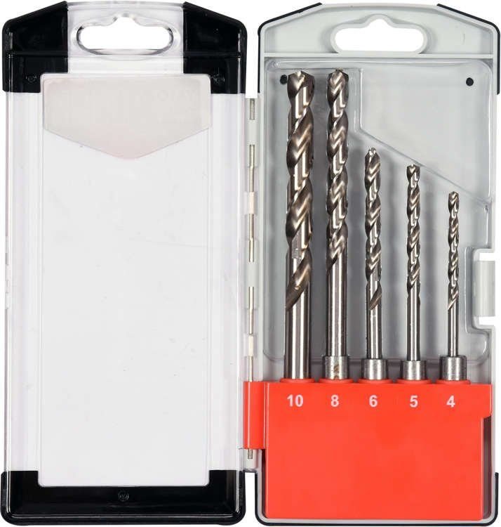 YATO Свердла по металу SDS+ YATO: Ø= 4.0- 10.0 мм, HSS 6542. набір. 5 шт  | YT-40050