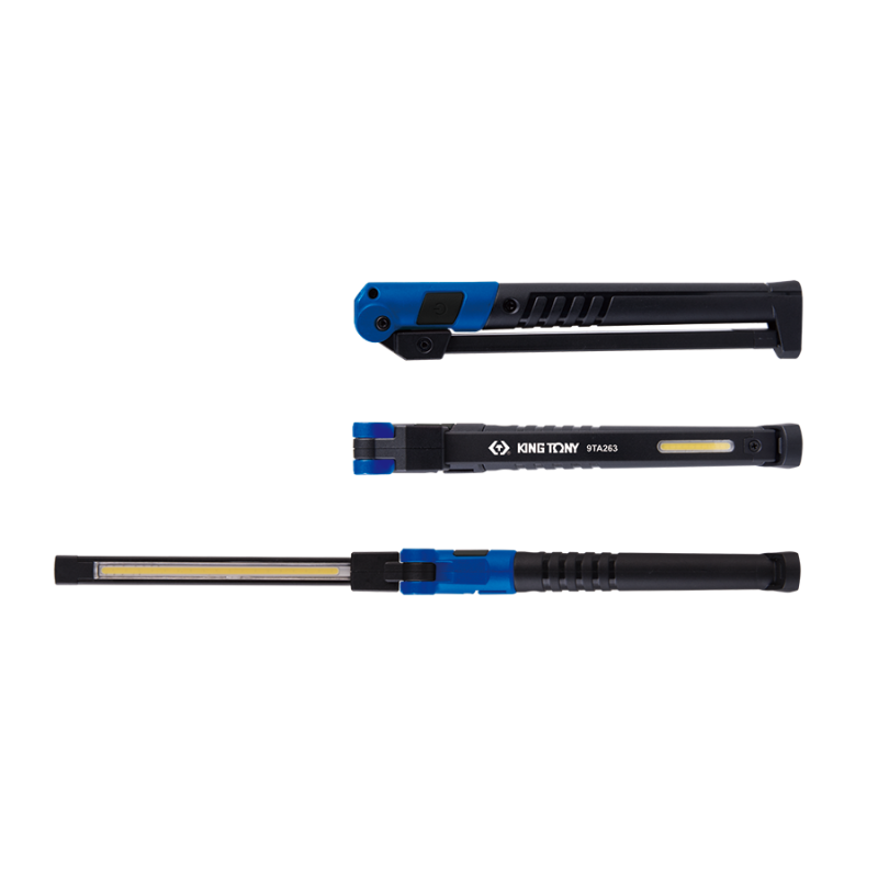 KING TONY Фонарь светодиодный складной 2W COB + 1.5W COB + 1W SMD (Top) | 9TA263