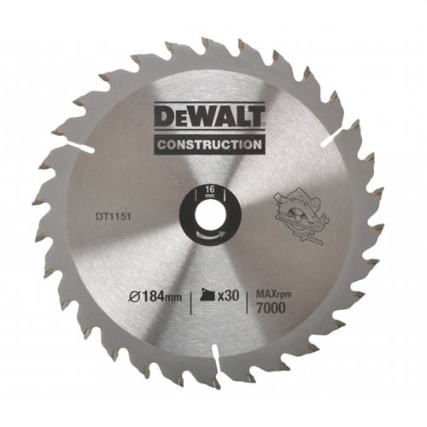 DeWalt DT1151 Пильный диск S30 184*16 мм 30Т