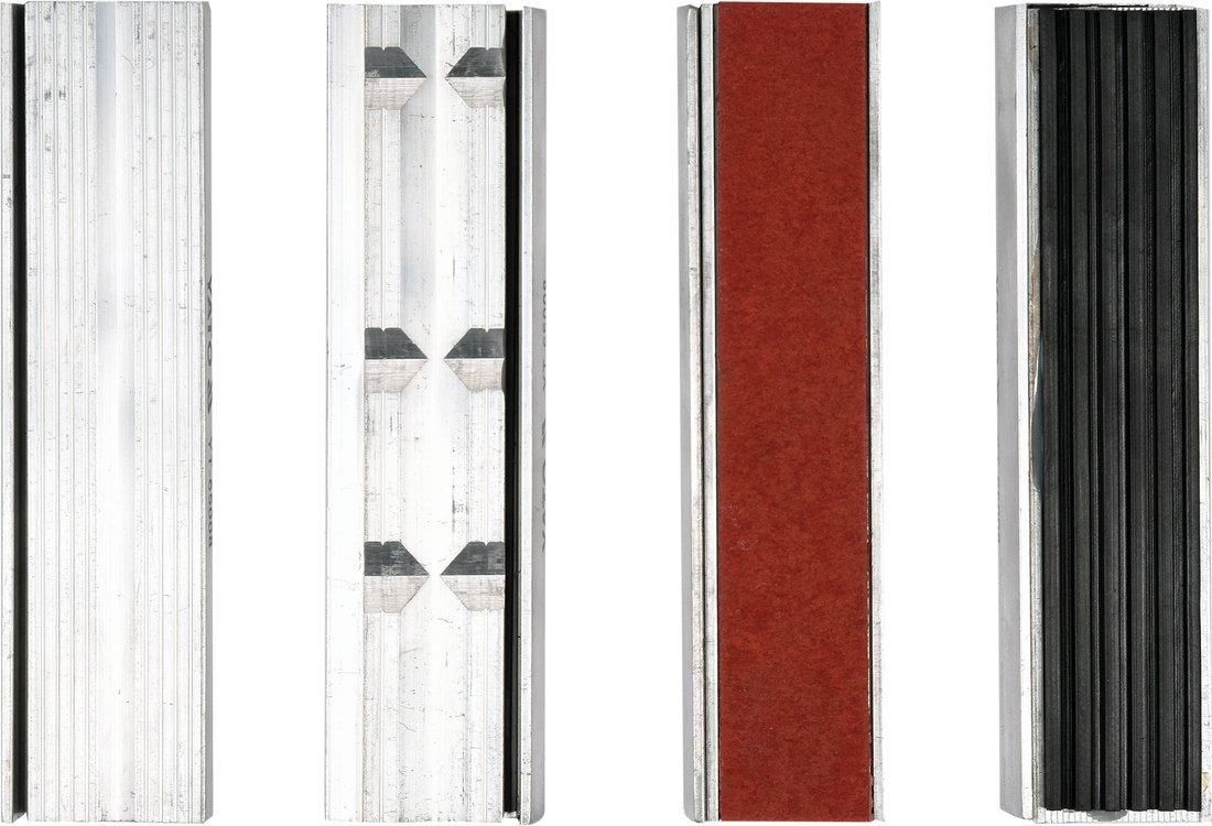 YATO Губки змінні до лещат м'які YATO: b=125мм, з алюмінієвою основою і магнітним кріпленням, 4 пари