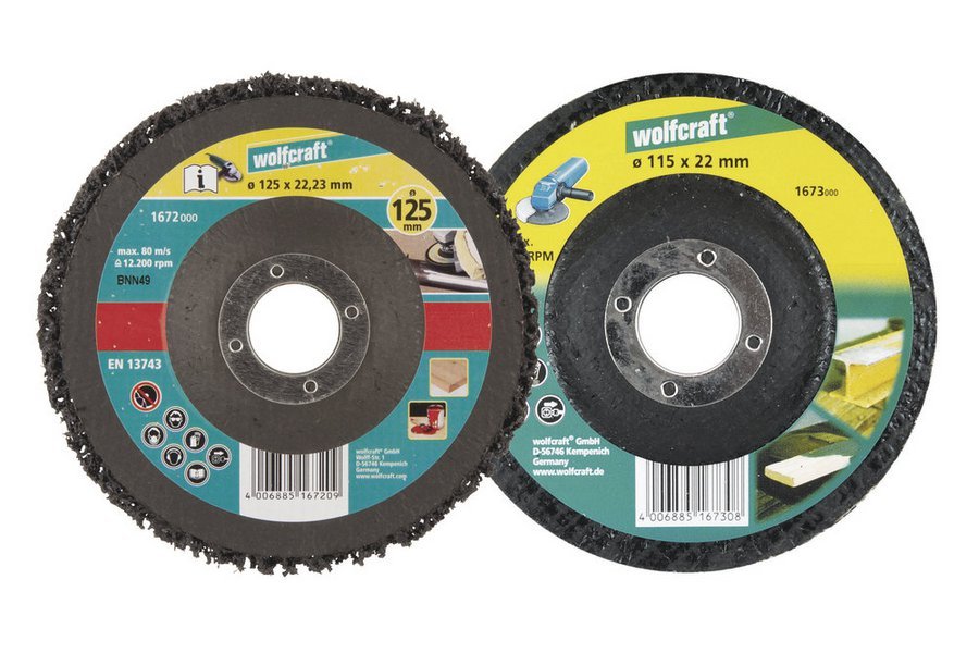 Wolfcraft унивасальный чистящий диск Ø 115 x 22 // 1673000