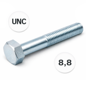 Болт DIN 931 1/2x1 1/2 (38 mm) Grade 5 (~8,8) цинк UNC 13