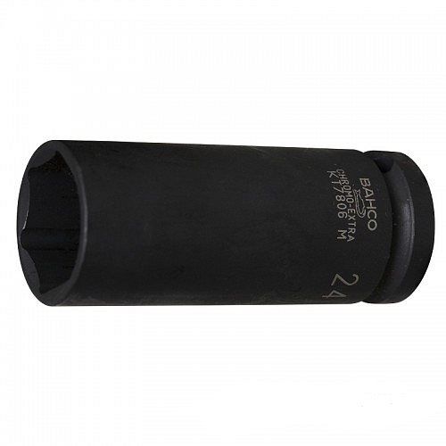 BAHCO K7806M-10 Головка торцевая для гайковертов удлиненная 6-ти гранная 10 мм; квадрат1/2"; кованна