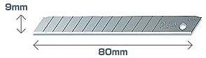 Лезвие OLFA AB-10B сегментированное, 9х80х0,38мм, 10шт