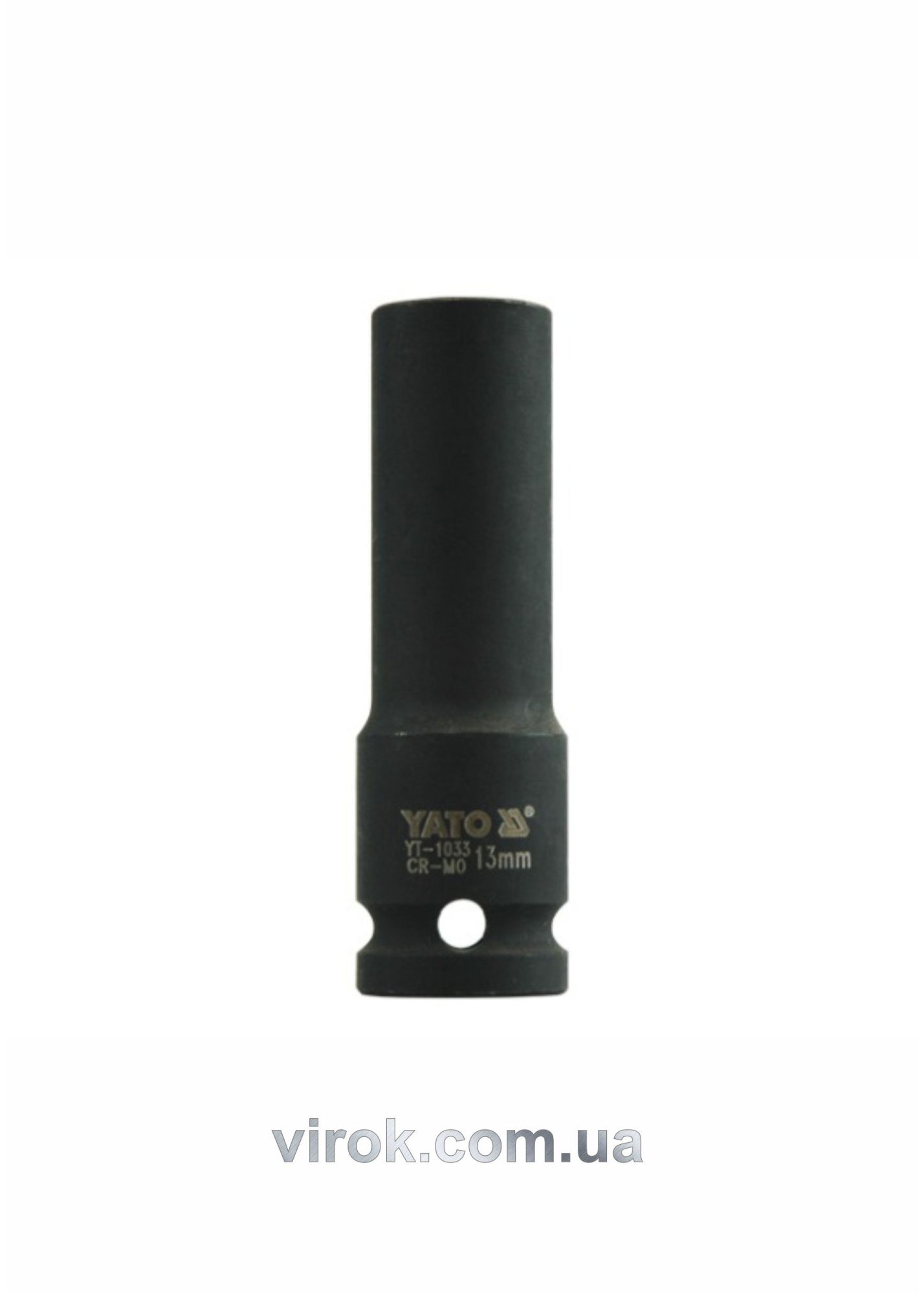 YATO Головка торцева ударна 6-гранна YATO : подовжена, квадрат 1/2", М= 13 мм, L= 78 мм  | YT-1033
