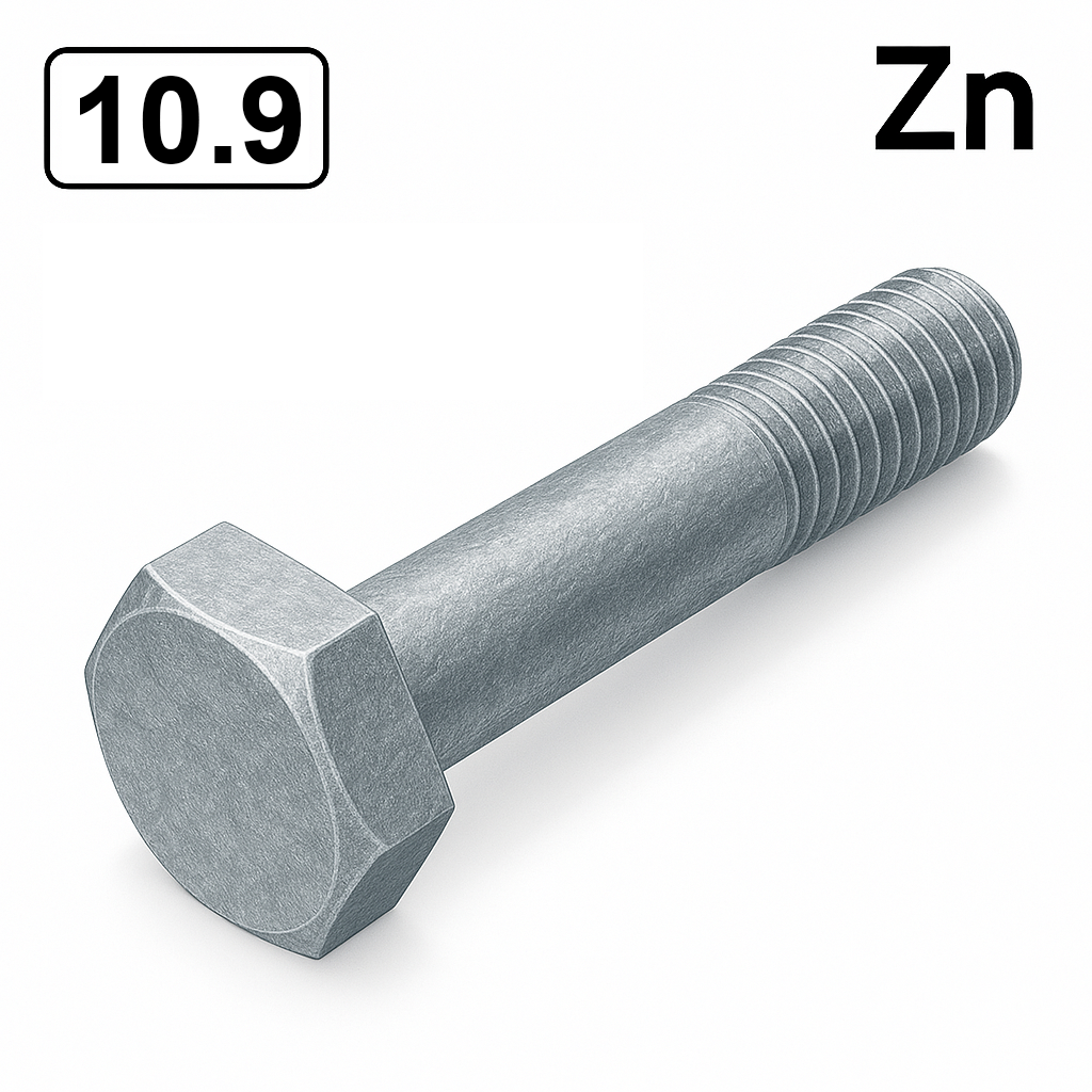 Болт DIN 931 M24x150 10,9 цинк платковий