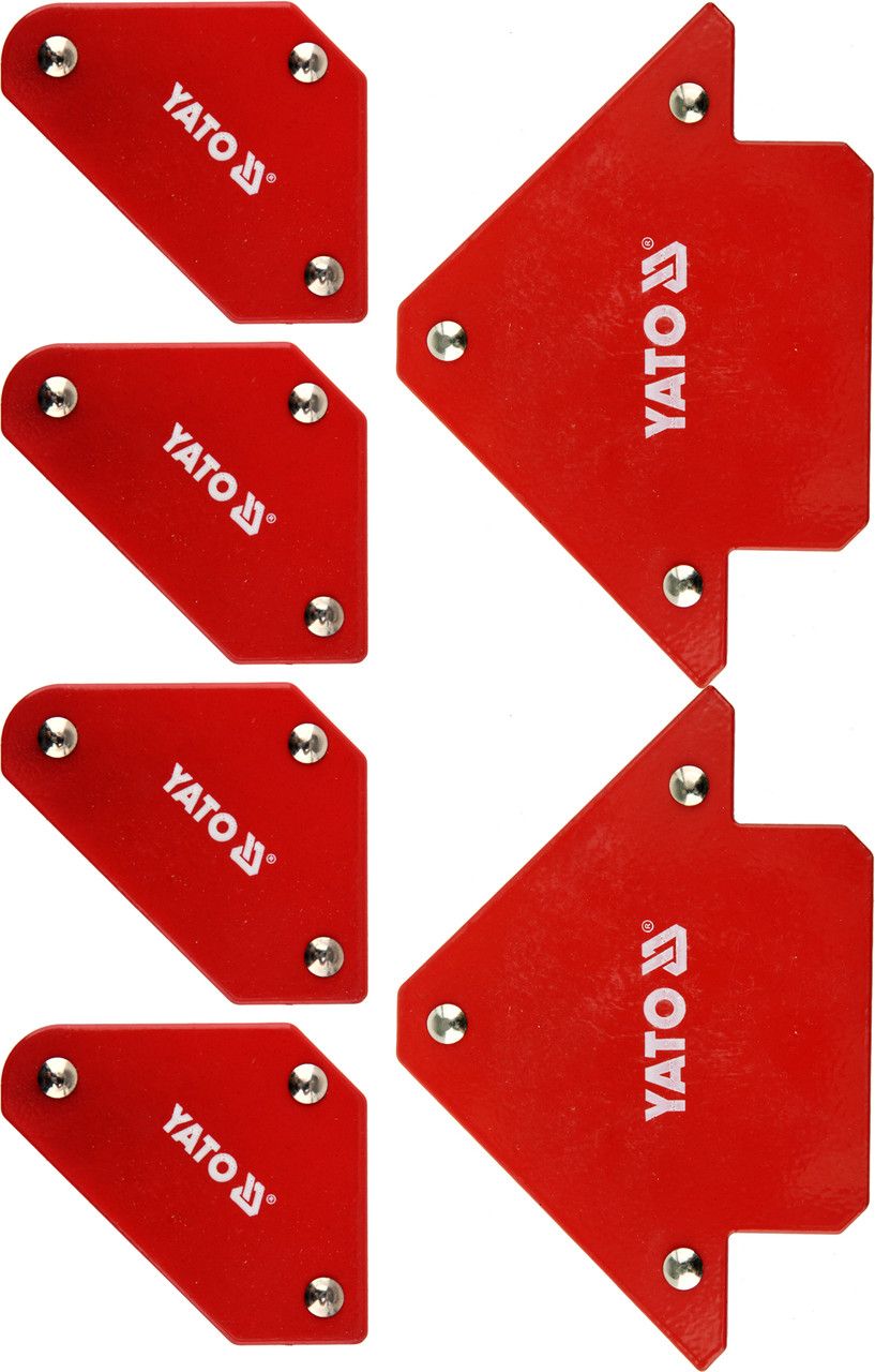 YATO Кутники магнітні для зварюв YATO: кут:45°,90°,135°,4-4.5 кг,43х72х12мм, 2-11,5кг, 82х118х14мм  