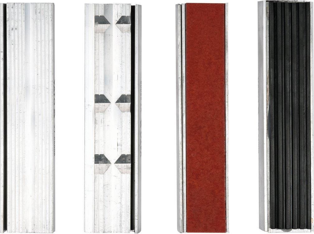 YATO Губки змінні до лещат м'які YATO: b=150мм, з алюмінієвою основою і магнітним кріпленням, 4 пари