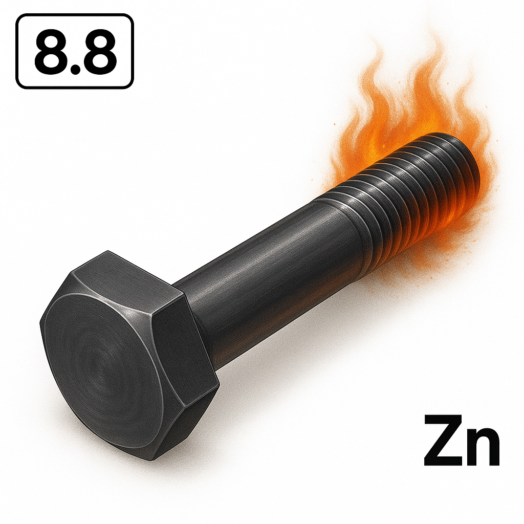 Болт DIN 931 M16x300 8,8 цинк гарячий b=38мм