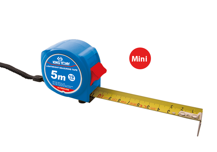 KING TONY Рулетка 5м, 19 мм, Мини | 79095-05M