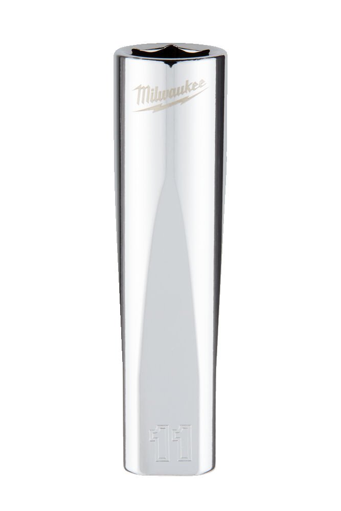 MILWAUKEE Головка хромована метрична подовжена 3/8'', 11мм | 4932478355