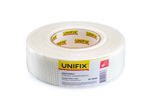 Лента стекловолоконная серпянка 50мм*90м UNIFIX