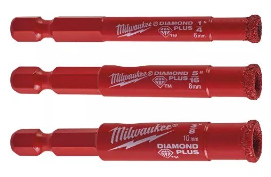 MILWAUKEE Набір коронок Diamond Plus , (3шт) | 4932471771