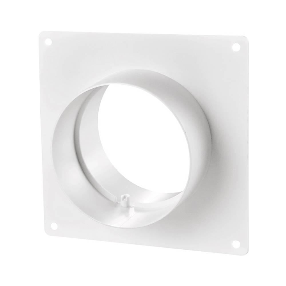 Зєднувач круглих каналів, d 100 мм, з накладною пластиною 150х150 мм Air | 61-480-1