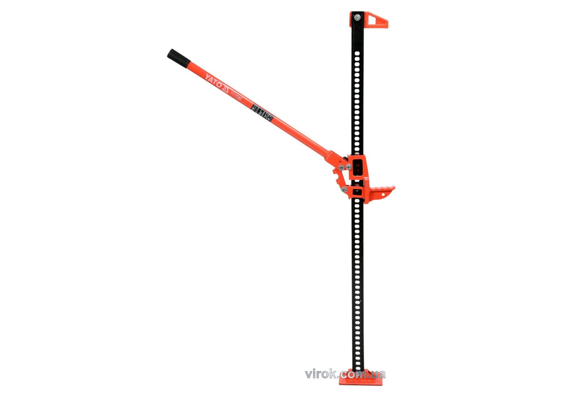 YATO Домкрат рейковий YATO з ручним важелем; для навантаження - 3 т, висота 130-1350 мм  | YT-17262