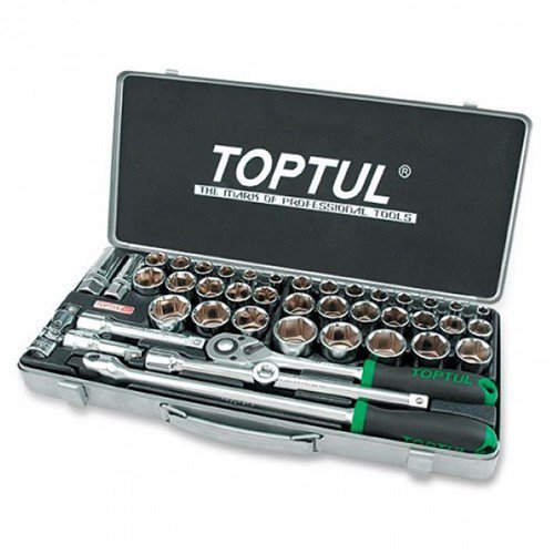 Комбинированный набор инструментов TOPTUL 1/2" (дюйм+метр.) 43ед. GCAD4303
