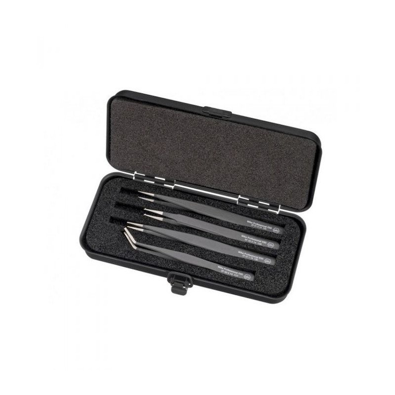WIHA Набор пинцетов SMD Professional ESD (4 предметов), серия ZP99014002 | W32349