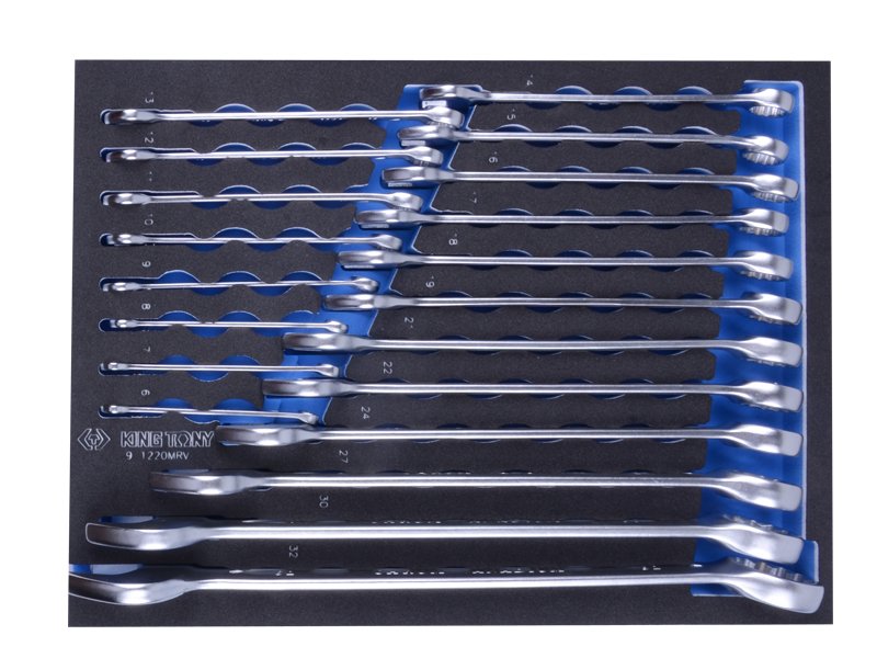 KING TONY Набор ключей комбинированных ложемент, 20 пр. 6-32мм (EVA ложемент) | 9-1220MRV