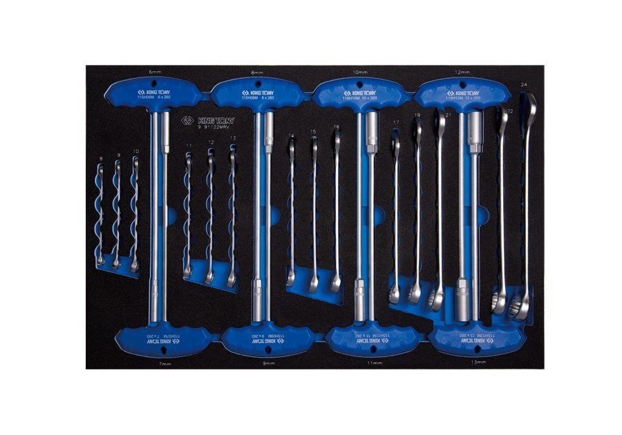 KING TONY Набор инструмента комбинированный 26 предметов (EVA ложемент) | 9-91122MRV