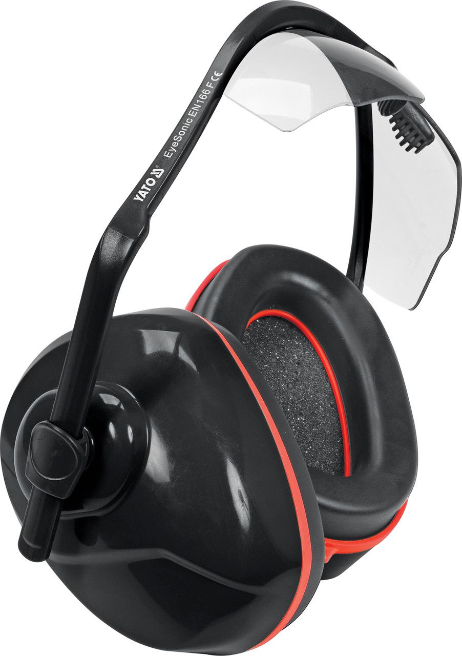 YATO Навушники протишумні комбіновані з захисними окулярами YATO  | YT-74636