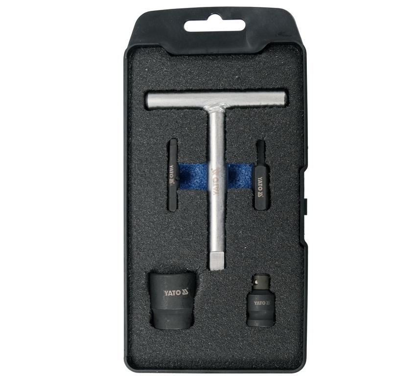 YATO Ключі для пластикових оливозливних пробок YATO: до квадрату- 3/8", 5 шт  | YT-05980