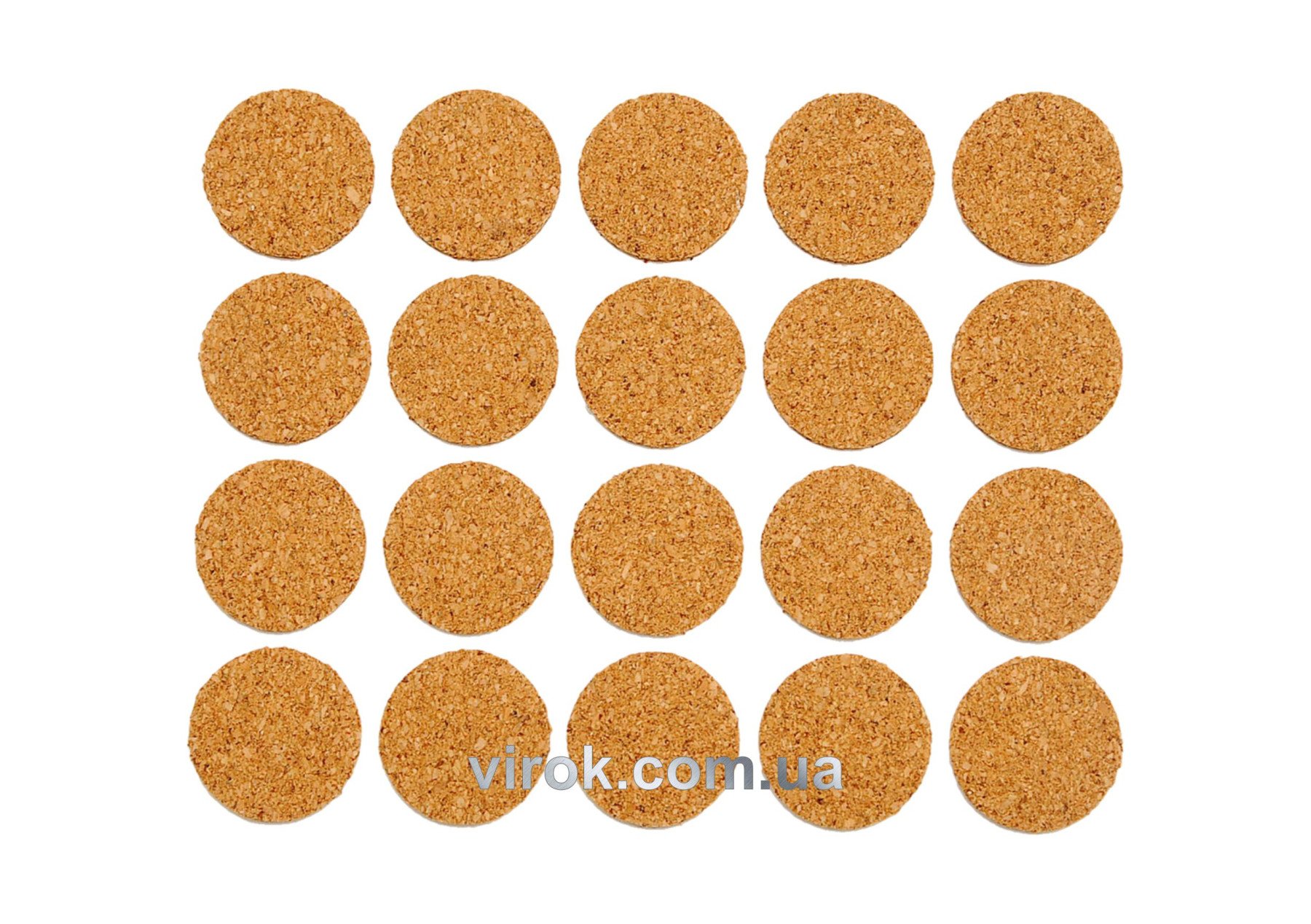 VOREL Протектор самоклеючий корковий 20мм, набір 20шт  | 74802