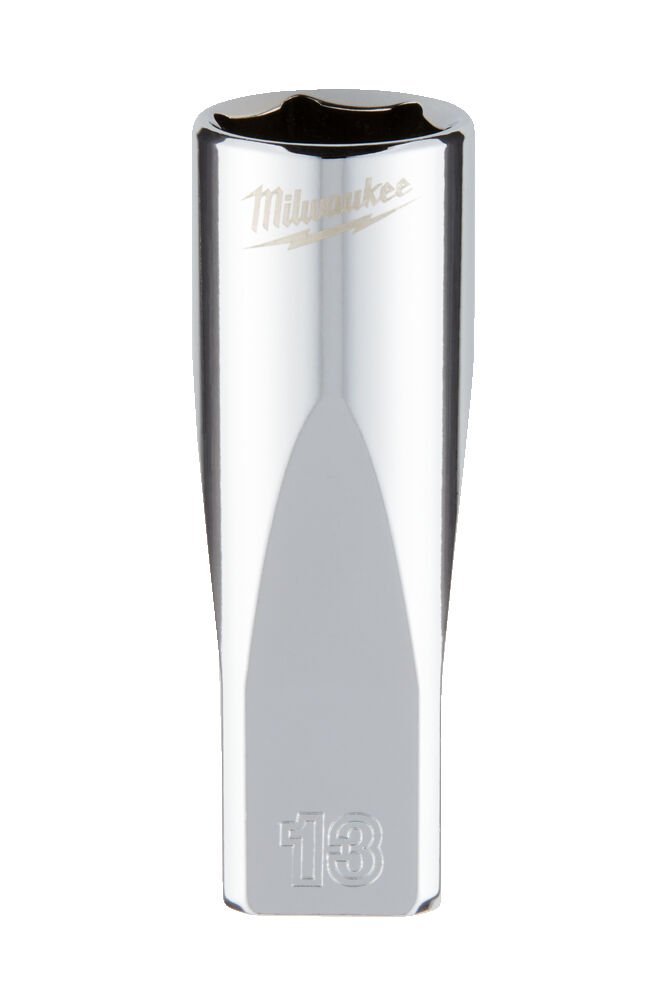 MILWAUKEE Головка хромована метрична подовжена 1/4'', 13мм | 4932478333