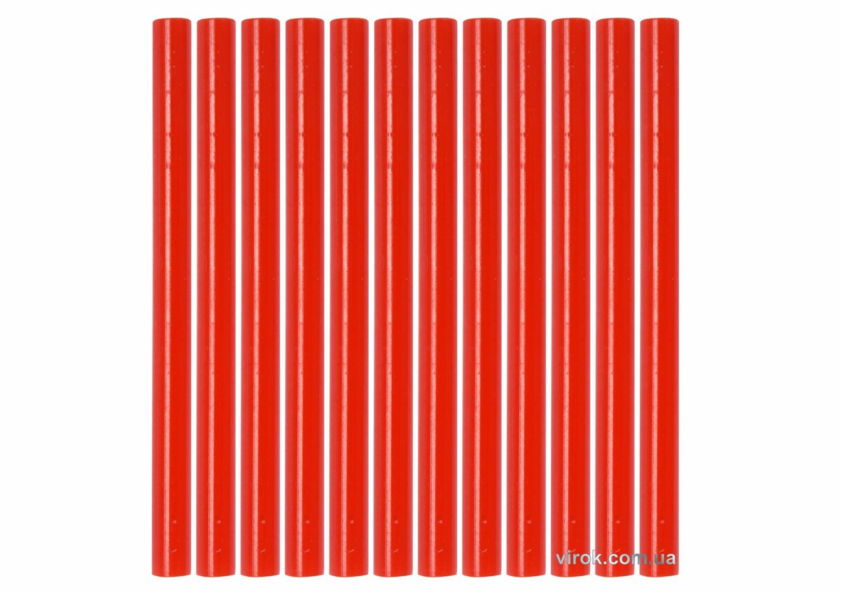 YATO Стержні клейові YATO Ø=7,2 x 100 мм, червоні : уп. 12 шт.  | YT-82442