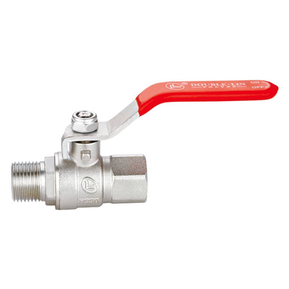 Кран латунний шаровий 1 різьба В/З ручка Double-lin | 78-051