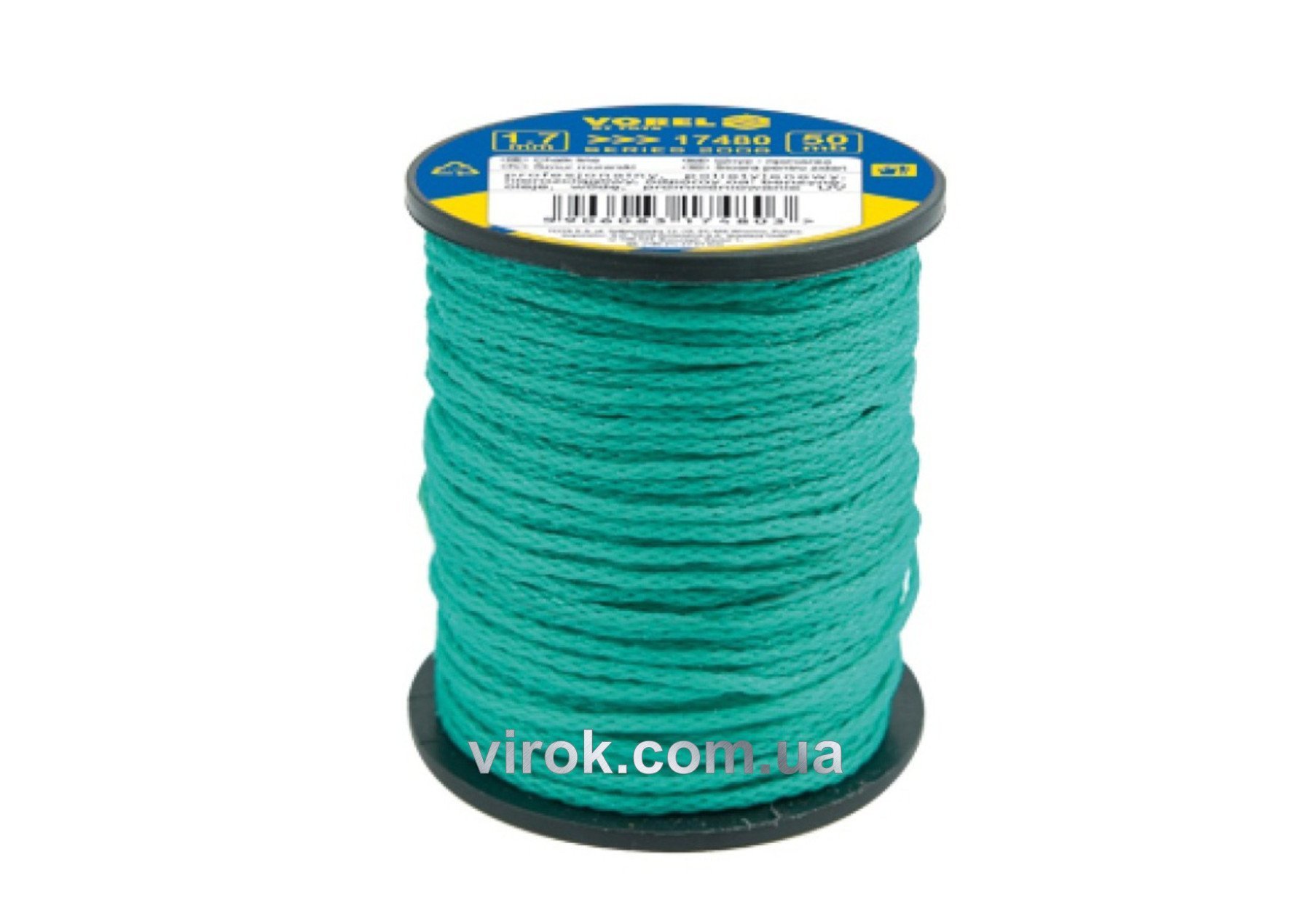 VOREL Шнур трасовочний поліетиленовий : Ø= 2 мм, L= 50 м  | 17483