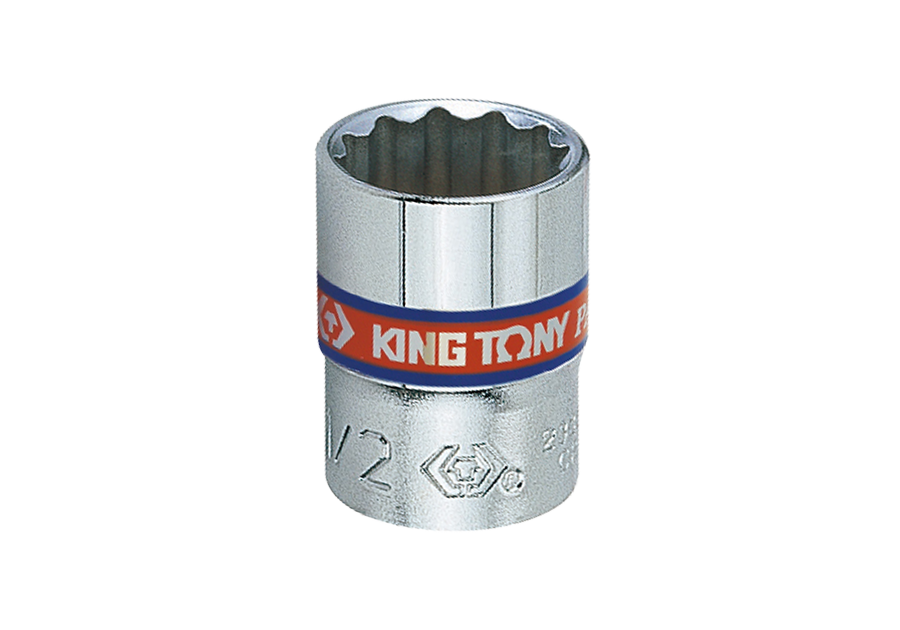KING TONY 1/4"Головка торцовая дюймовая 7/16" 12PT CHROME | 233014S