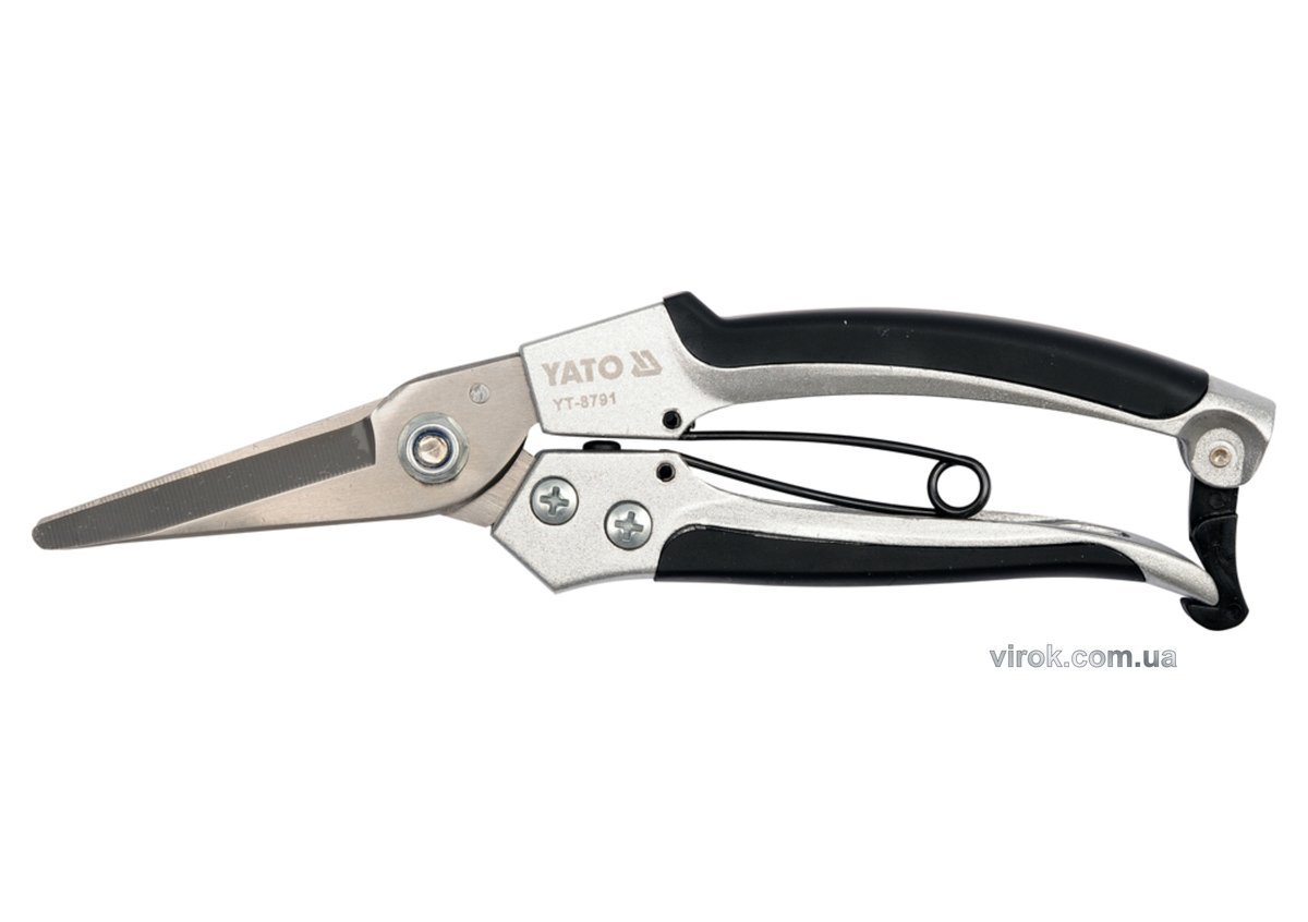 YATO Сікатор YATO : Нержавіюча сталь, алюміній, L= 200 мм, лезо M= 55 мм  | YT-8791
