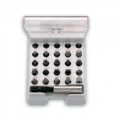 FELO Набор бит 25 мм Torx / PZ / PH / SL / SW + держатель 1/4 " С 6,3 26шт. // 02002616