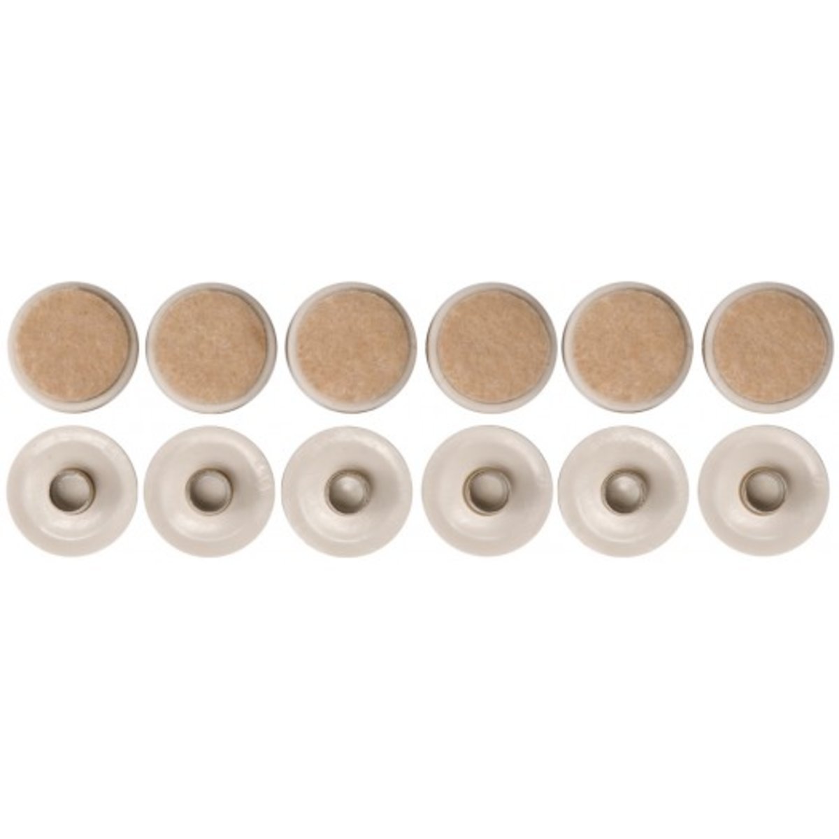 VOREL Прокладки пластикові фільцеві на штифт. 22 мм. Набір 12шт  | 74926