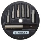 STANLEY 1-68-739 Биты в наборе 7 ед.(T10, T15, T20, T25, T30, T40 + держатель) на блистере