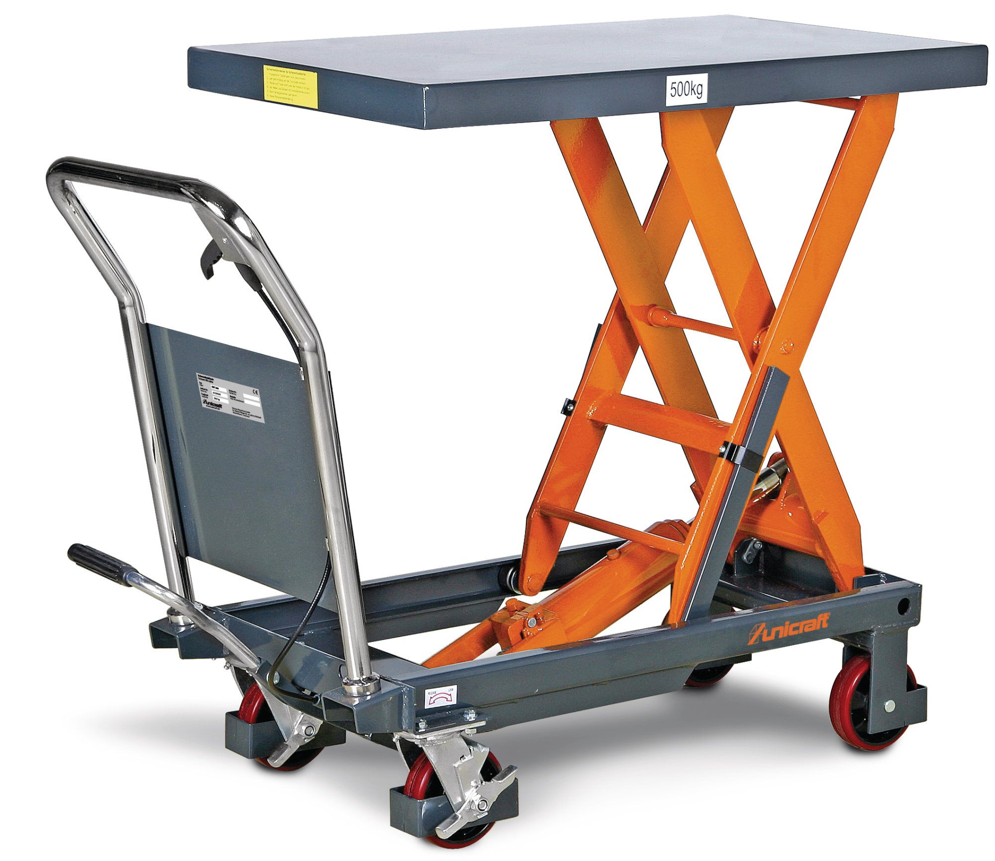 UNICRAFT Мобильный гидравлический подъемный стол ножничного типа FHT 500 | 6150500