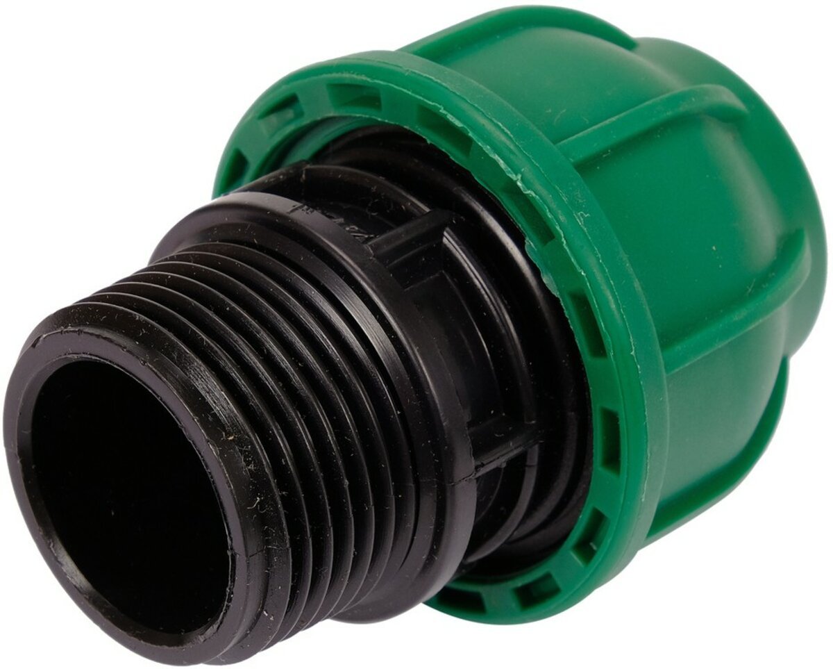 FLO Муфта до водяних пластикових труб з зовн. різьбою 25 мм- 1" поліпропіленова, для тиску 1 MPa | 8
