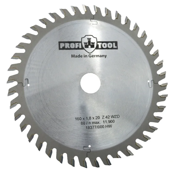 Диск пильный PROFITOOL - 160х1,8х1,2х20 мм WD42 (2116019)