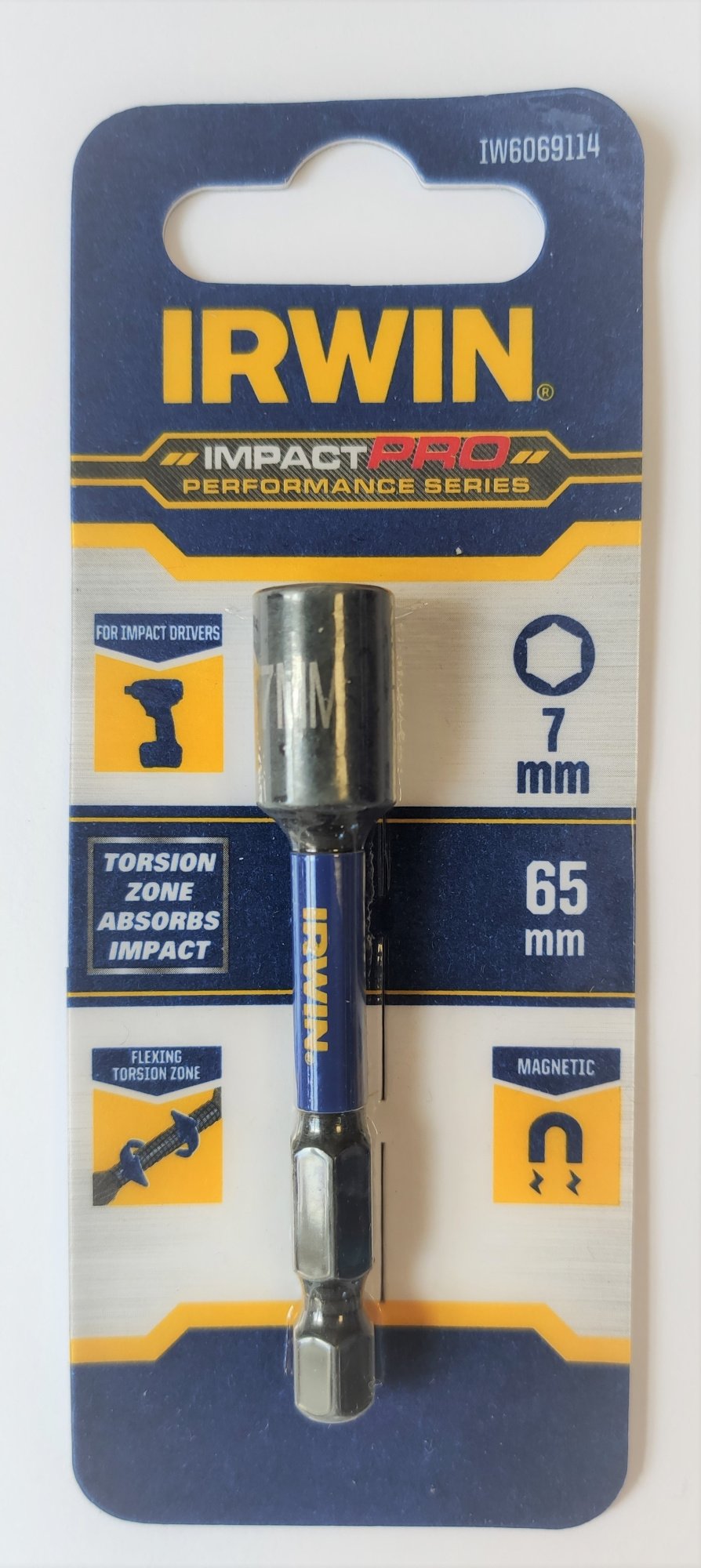 IRWIN Насадка торцевая IMPACT PRO 7 х 65мм, | IW6069114