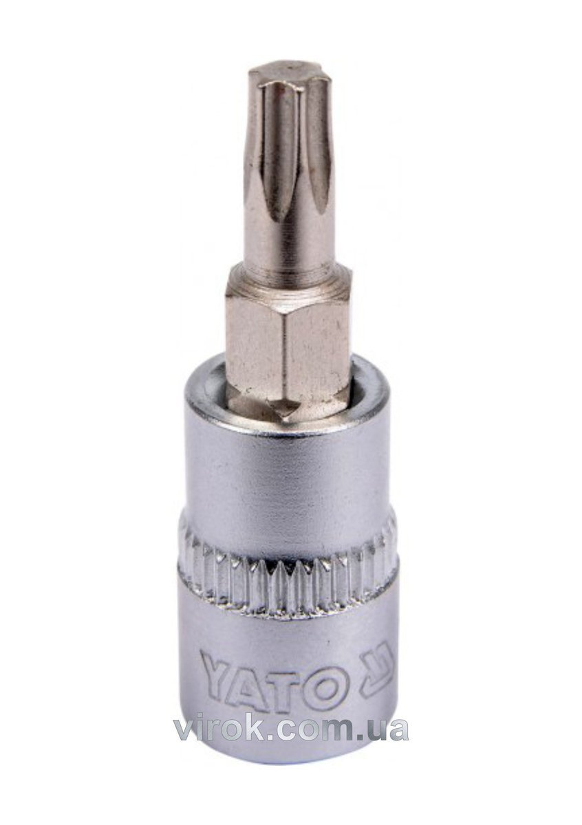 YATO Головка торцева до квадрату 1/4" YATO з насадкою "TORX" Т25, L= 37 мм  | YT-04305